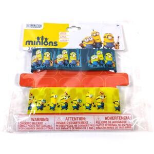 Minions 2 Rubber Bracelet Pack Despicable Me Illumination Universal New Sealed
